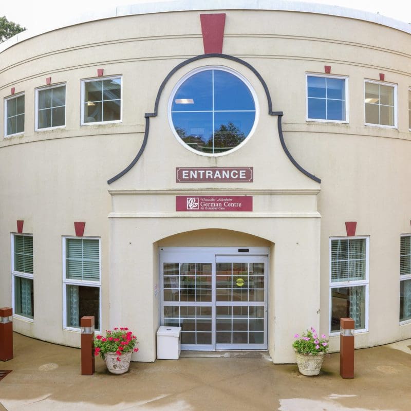 German Centre entrance in West Roxbury, Massachusetts
