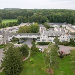 Drone Capture of the German Centre campus in West Roxbury, Massachusetts.