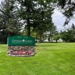German Centre signage with green grass